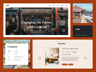 Albe House Tokyo - Booking Room Website booking design figma hotel japan tokyo ui website