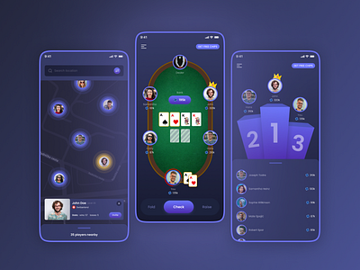 Poker App app development mobile app poker ui