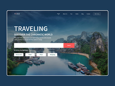 Travel Website Design✈️ adventure bitmate bitmatestudio booking app explore header heroheader landing page travel travel agency travel app travel booking travelling trip ui uiux ux vacation web design website