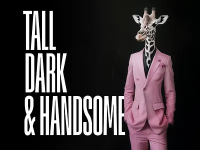 Tall Dark & Handsome Font font tall font vertical font