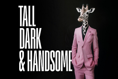 Tall Dark & Handsome Font font tall font vertical font