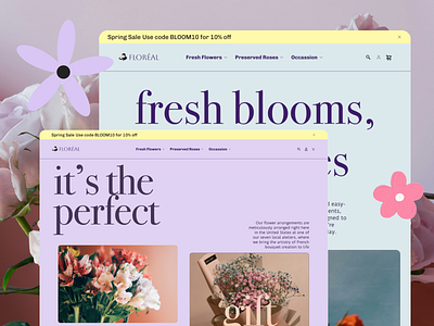 Floréal – Seamless Plant Shopping Across Web & Mobile appdesign ecommerce productdesign uiux webdesign