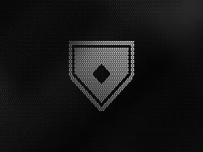 Home Plate Deals Logo - Diamond Grid base baseball brand branding dark mode deals detail diamond food geometric gradient graphic design grid home home plate deals logo logo design mlb plate sports