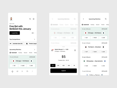 Bet app design