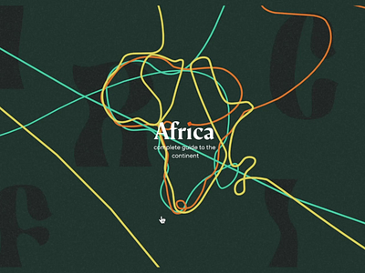 Africa 3d africa african continent creative graphic design illustration landing site design web design world