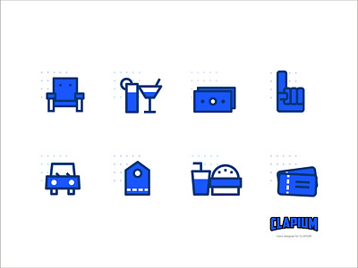 CLAPIUM icon set design icons illustration isometric ui vector