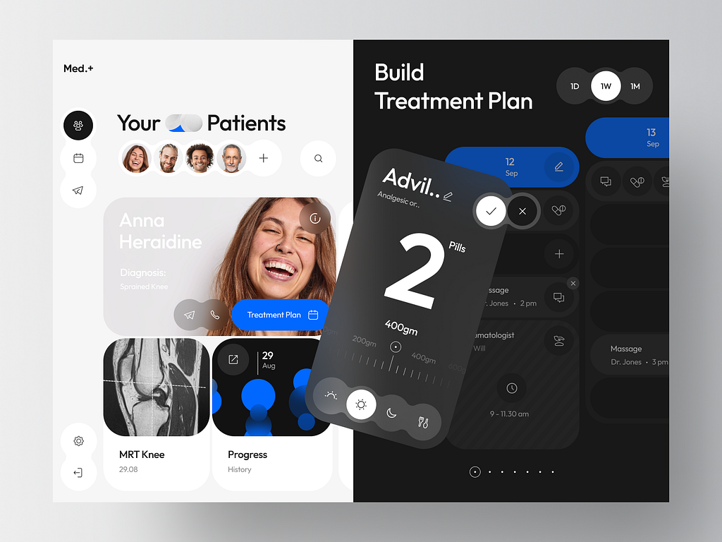 PHR - Personal Health Record App by Jack R. for RonDesignLab ⭐️ on Dribbble