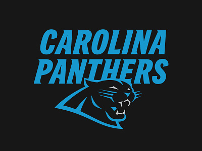 Carolina Panthers Concept branding carolina football illustration logo nfl panthers sports sports branding typography vector