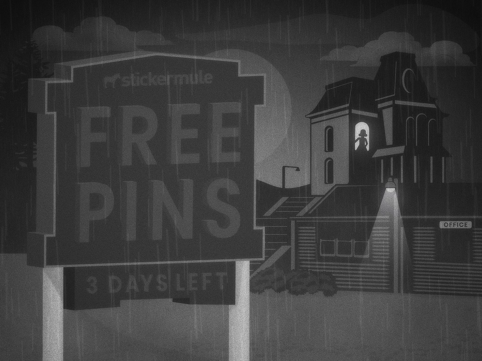 3 days left for free custom pins! by Sticker Mule on Dribbble