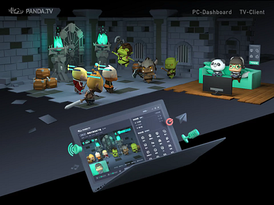 PandaTV PC app app motion ui