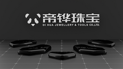 DI Hua Logo and 3D illustration 3d branding design