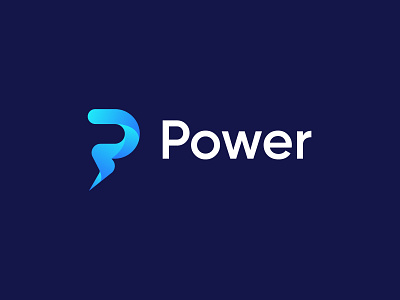 power logo bolt brand identity brand mark branding electricity energy logo logo designer minimalist logo modern logo p logo power saas logo steam technology logo volt