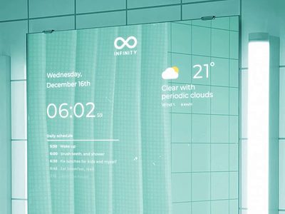 Smart Mirror Interaction animation app mirror motion graphics product smart smart mirror smart mirror interaction ui ux