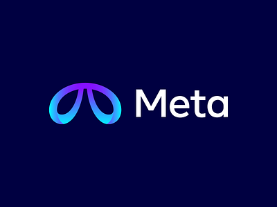 Meta logo brand brand identity branding clean logo design colorful logo colors creative logo design dribbble gradient graphic design letter merk logo logo designer logo mark logos meta minimalistic logo monogram typography