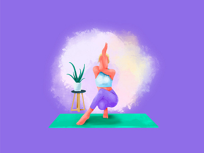 Woman Yoga Pose