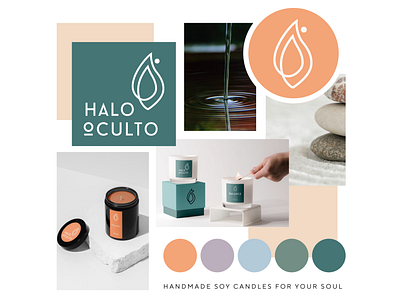 Halo Oculto Brand branding design logo moodboard product