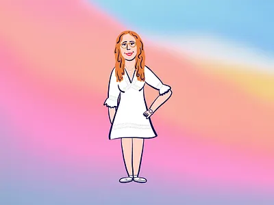 Me 👋 character colour design hand drawn illustration