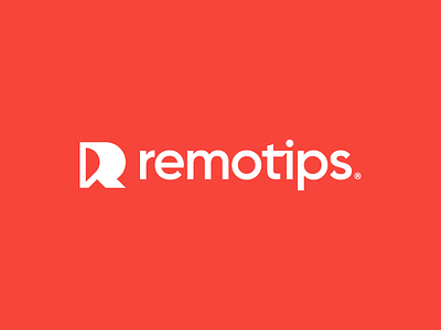 Remotips logo badge brand branding design home house logo minimal minimalist monogram r r letter remote tips work