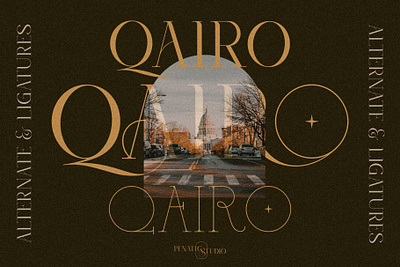 QAIRO _ Ligature fonts beauty font bohemian branding chic font classy display fashion font font font design fonts graphic design ligature ligature font love font modern font sans serif serif font typeface vintage vogue