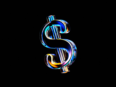 Dollar 3d animation blender branding crypto curency design dollar glass graphic design icon illustration logo money motion graphics nft price ui
