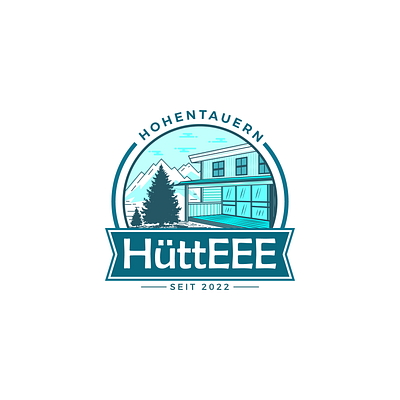 Emblem Logo Design brand design brand identity branding design emblem house illustration logo mountain snow vector