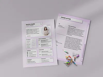 Minimal Resume Template 3d animation app branding design graphic design illustration logo motion graphics typography ui ux vector
