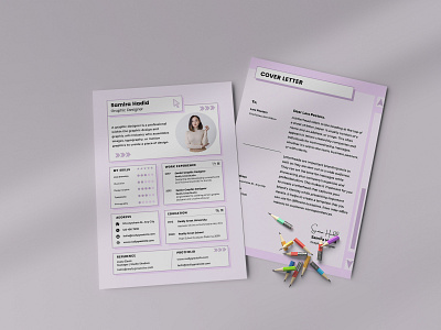 Minimal Resume Template 3d animation app branding design graphic design illustration logo motion graphics typography ui ux vector