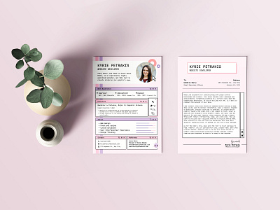 Minimal Resume Template 3d animation app branding design graphic design illustration logo motion graphics typography ui ux vector