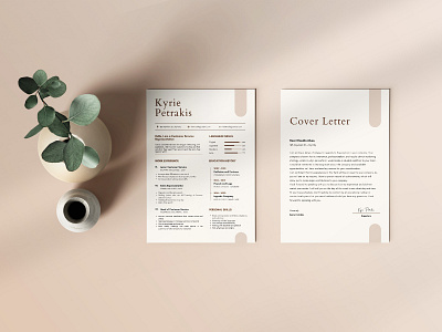 Minimal Resume Template 3d animation app branding design graphic design illustration logo motion graphics typography ui ux vector