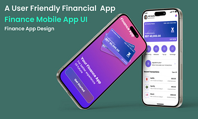 A User Friendly Financial Mobile App UI Design figma financial ui financial ui app design financial ui design financial user interface design ui design uiux design ux design