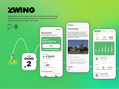 Designing a golf coaching app app design ui ux