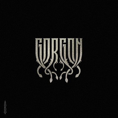 Gorgon ancient greek ancient legend gorgon gorgon medusa gothic greek mythology hudra legend lettering logo logotype medusa myth mythology typography