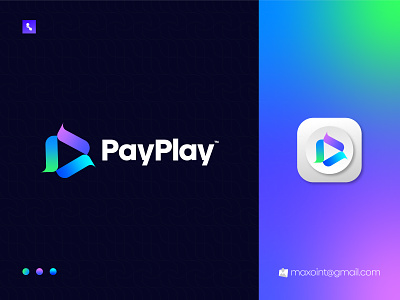 PayPlay - Payment Method Logo Design - Unused best logo designer brand identity branding currency logo design finance logo icon identity logo logo design logo designer minimalist logo modern logo monogram pay logo payment logo startup logo symbol transition vector