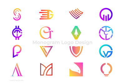 Monogram - Lettermark Logo Design Bundle 3d app branding comninationmark creative design flat graphic design icon illustration lettermarklogo logo logodesign logos logotype minimal monogramlogo new2022 ui vector