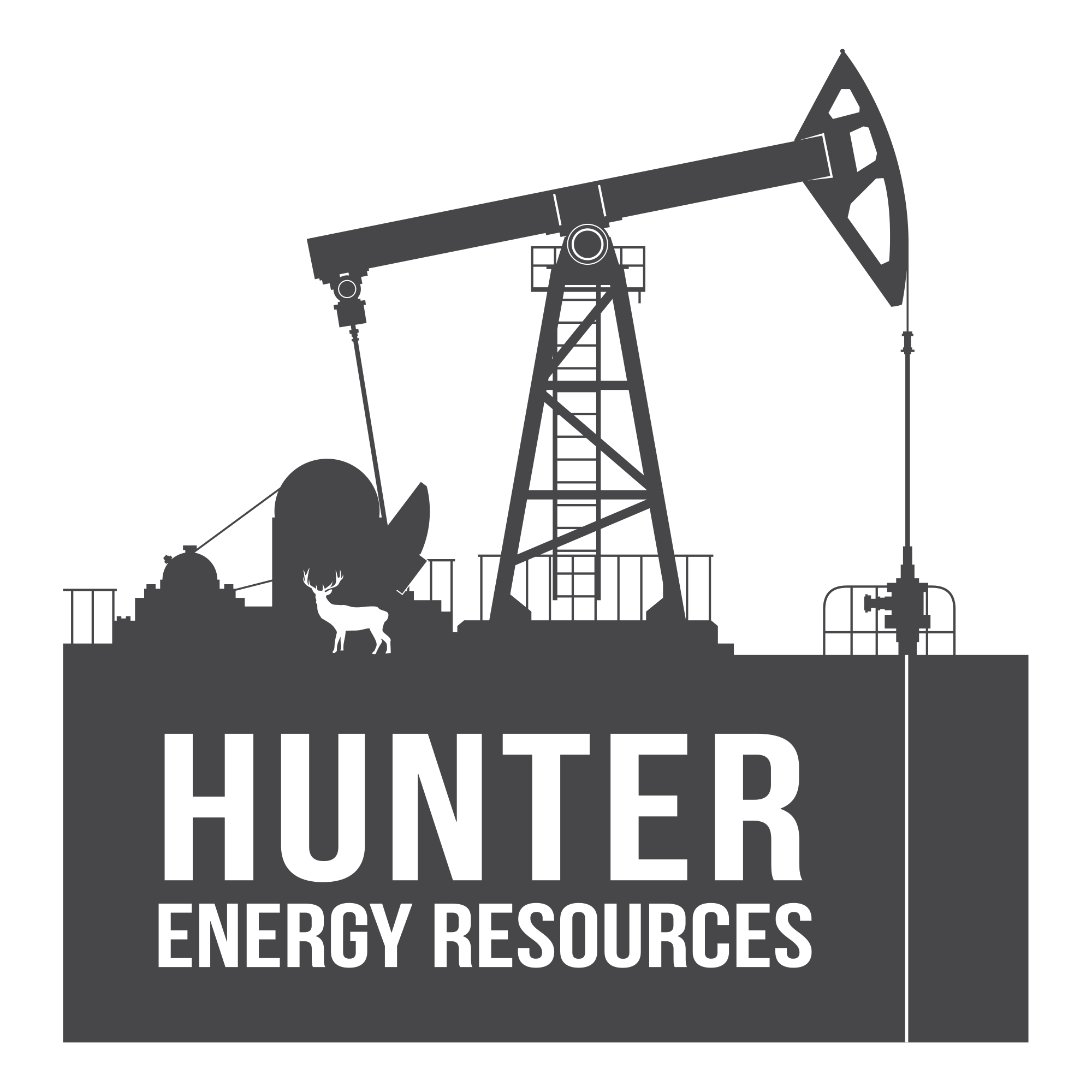 Hunter Energy Resources Logo illustration logo vector