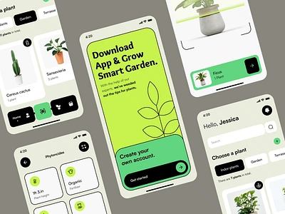 Leafy iOS mobile app interaction app app design best app dribbble best mobile app dribbble best mobile dribbble design grow illustration interaction interactive design ios app ios app design mobile motion plant ui ux