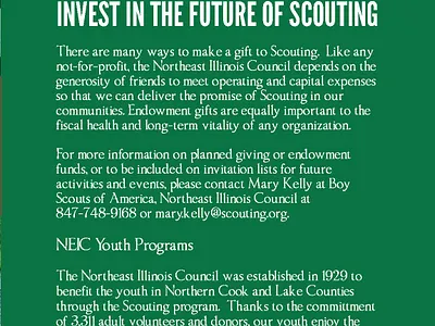 BSA Event Program 11 graphic design