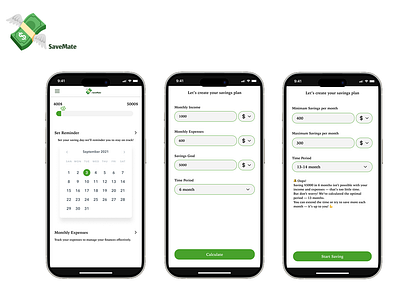 SaveMate UI #004 dailyui ui