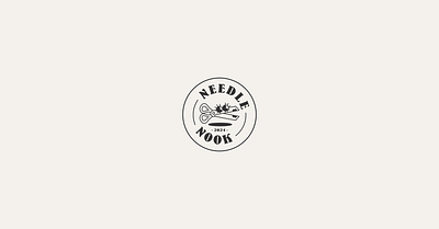 Needle Nook - logo for a vintage tailor branding design graphic design inkscape logo mascot logo retro rubber hose vector