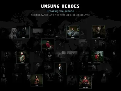 Médecins du Monde | UNSUNG HEROES ad design ngo website