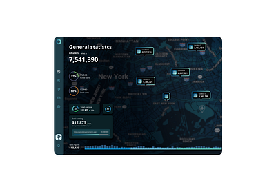 UI - Location Data Visual design ui