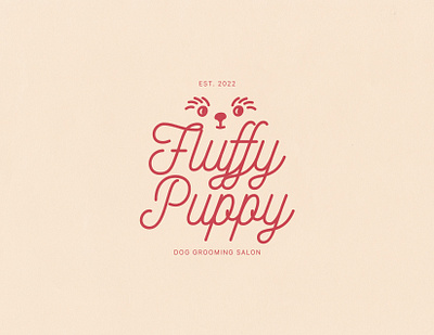 Fluffy Puppy branding design graphic design illustration logo