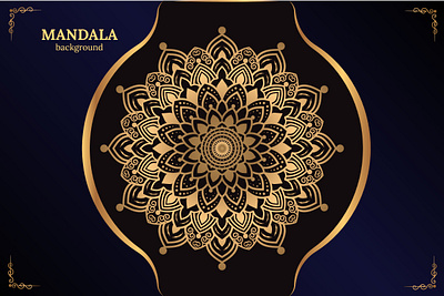 Luxury Mandala Design Gold Color Vector Graphic branding design graphic graphic design logo mandala vector