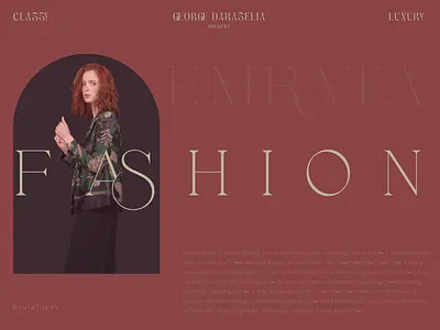 Creative Fashion Web Design creative design fashion ui web design