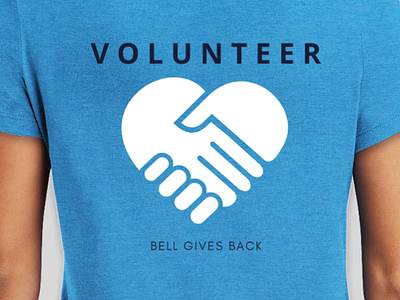 Bell Gives Back apparel flyer graphic design print design tshirt tshirt design volunteer