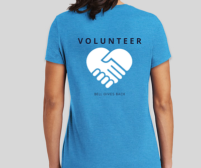 Bell Gives Back apparel flyer graphic design print design tshirt tshirt design volunteer