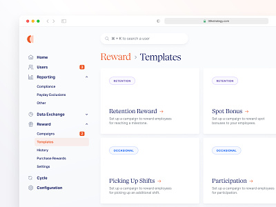 Enterprise Employee Rewards Portal admin dashboard enterprise finance intranet minimal money portal product design rewards saas software uiux ux web app web application