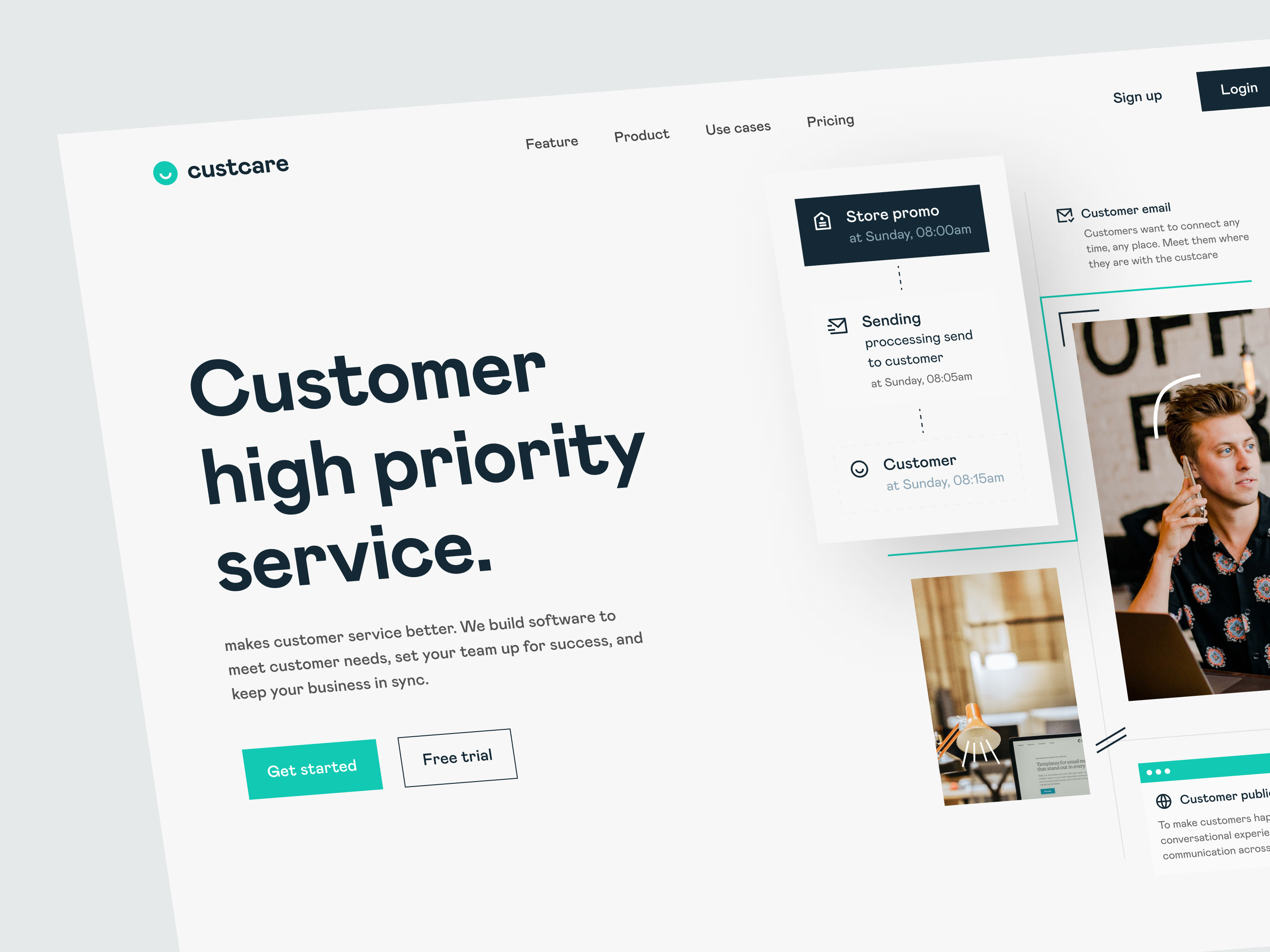 CRM - Automation AI ai artificial intelegence branding crm customer email relation service ui ux web web design web ui webdesign website