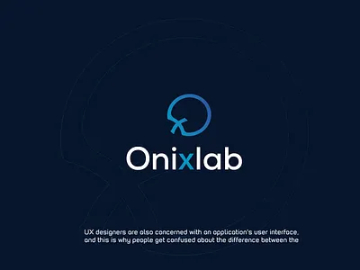 Onixlab logo app brand logo branding design graphic design iconic logo design logo