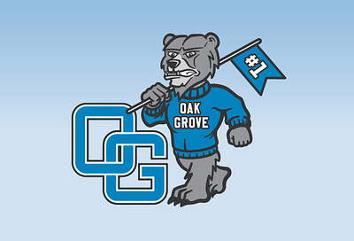 Grover Grizzly Logo athletics badge bear design grizzly illustration illustrator logo procreate sports sports logo typography vintage